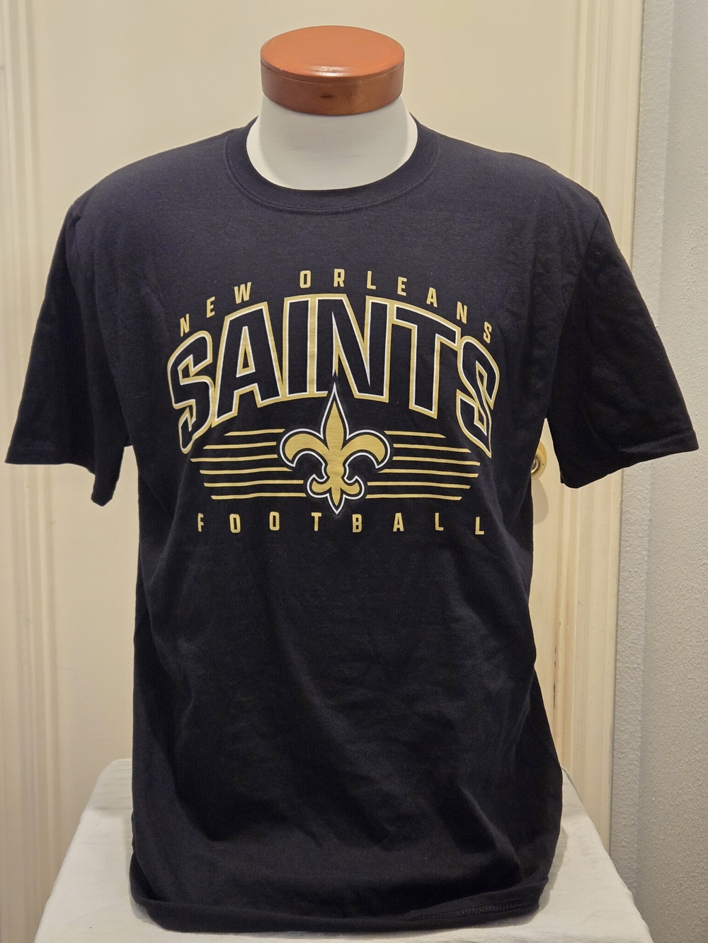 Fanatics, New Orleans Saints Black and Gold Graphic Tee, L